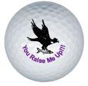 you raise me up golf ball print