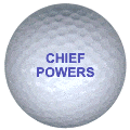 chief powers golf ball print