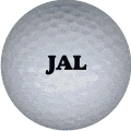 jal golf ball print