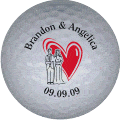 brandon and angelica marriage golf ball print