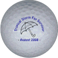 tropical storm golf ball print