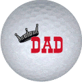 dad crown golf ball print