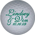 lindsay and don golf ball print