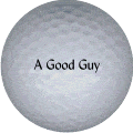a good guy golf ball print