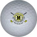 m logo golf ball print