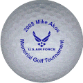 2008 mike akos golf ball print