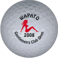 wapato logo 2008 golf ball print