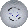 Kristin & larry golf ball print