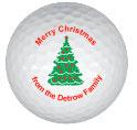 marry christmas golf ball print