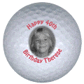 40th birthday therese golf ball print