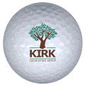 kirk logo golf ball print