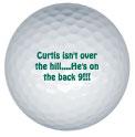 over the hill golf ball print