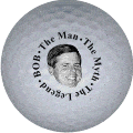the man myth legend golf ball print