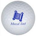 mazal tov golf ball print