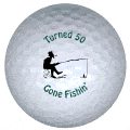 50 fishing golf ball print