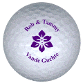 rob tammy golf ball print