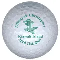 tiffany and chris wedding golf ball print