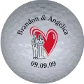 brandon and angelica marriage golf ball print