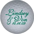 lindsay and don golf ball print