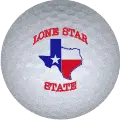 lone star state golf ball print