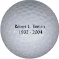 robert tieman golf ball print