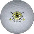 m logo golf ball print