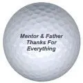 mother father thanks golf ball print