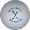 hello pension golf ball print 