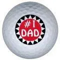 #1 dad golf ball print