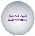 angels golf ball print