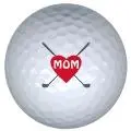 mom logo golf ball print