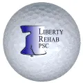 liberty rehab psc logo golf ball print