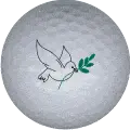 bird logo golf ball print