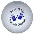 best dad hands golf ball print