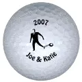 2007 joe and katie wedding golf ball print