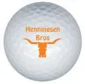 henningsen bros logo golf ball print
