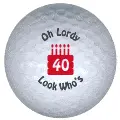 40 years old golf ball print