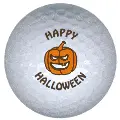happy halloween golf ball print