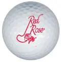 red rose golf ball print