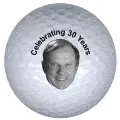 celebrating 30 years golf ball print