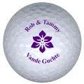 rob tammy golf ball print